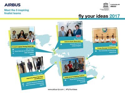 Airbus nomme les finalistes du concours étudiant ''Fly Your Ideas 2017''   @AirbusGroup ‏ 