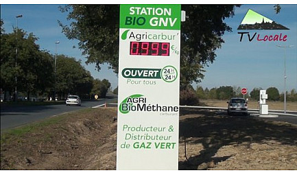 Zoom express sur la première station de carburant Bio-méthane ouverte en France (à Mortagne sur Sèvre) - ''L..